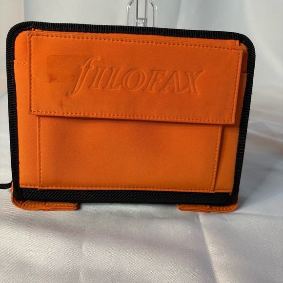 FILOFAX Orange Urban Style Organizer Binder Zip Around - Picture 1 of 12